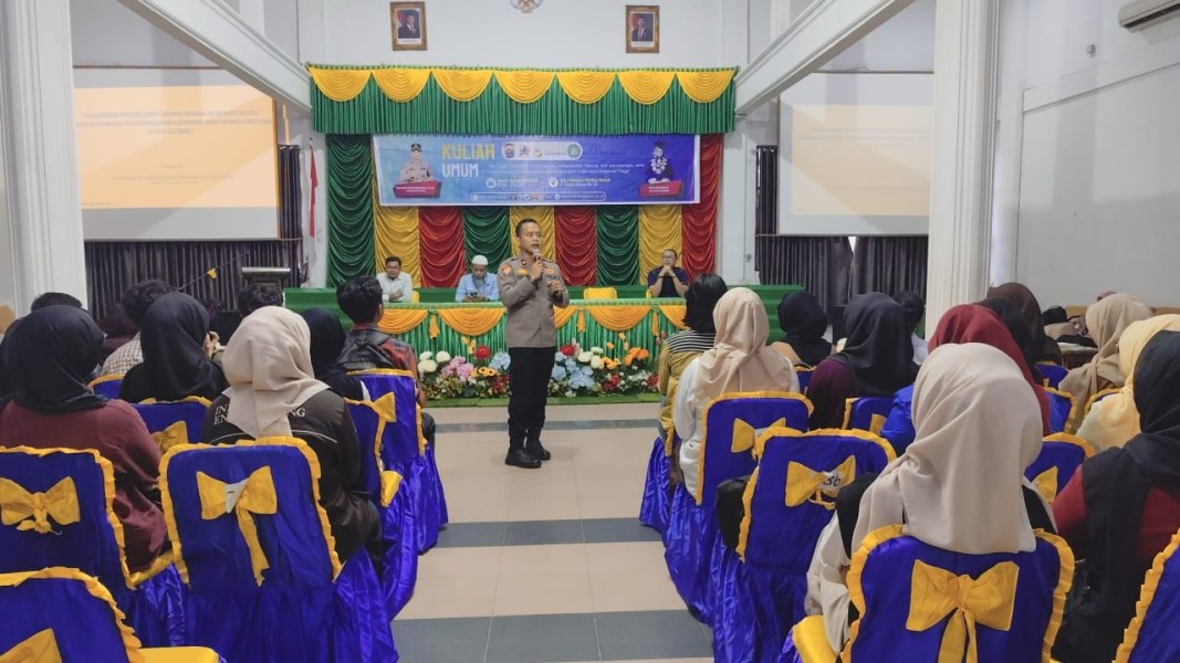 Kuliah Umum Kapolres Dumai di ITB Riau Pesisir, Mahasiswa Didorong Jadi Generasi Anti Narkoba dan Kekerasan