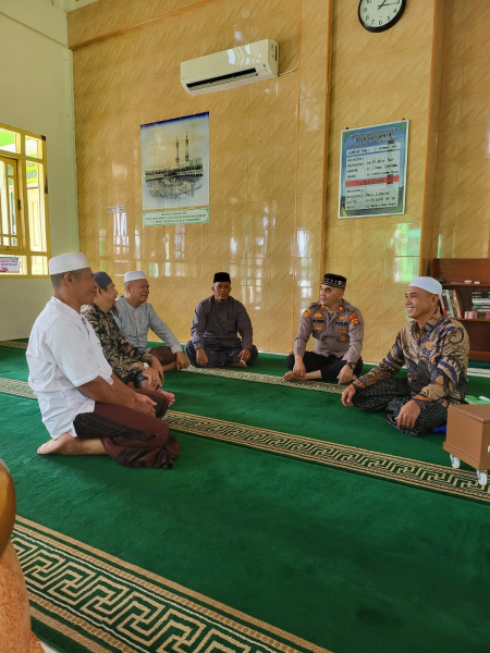 Rangkul Tokoh Agama, Polsek Bagan Sinembah Sampaikan Pesan Pilkada Damai
