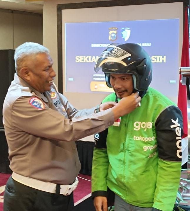 Polda Riau Libatkan Driver Ojol Perkuat Keamanan dan Keselamatan