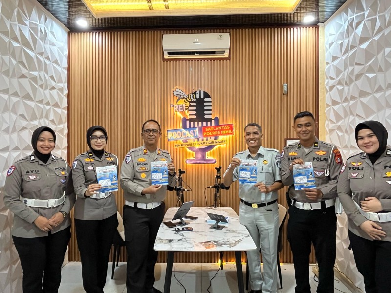 Manfaatkan Medsos, Satlantas Polres Inhil Siapkan Studio Podcast sebagai Pendukung Program Polri