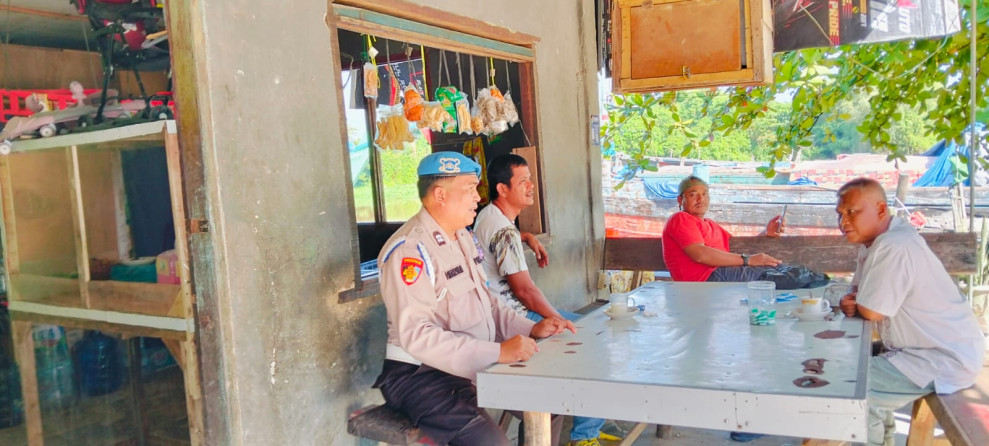 Sambang Tokoh di Pelabuhan, Polsek Pekanbaru Serukan Penolakan Politik Uang Jelang Pilkada