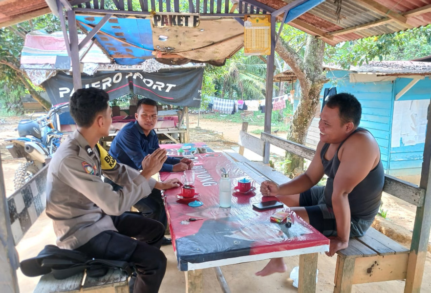 Polsek Bagan Sinembah Gelar Cooling System di Kep. Harapan Makmur Selatan