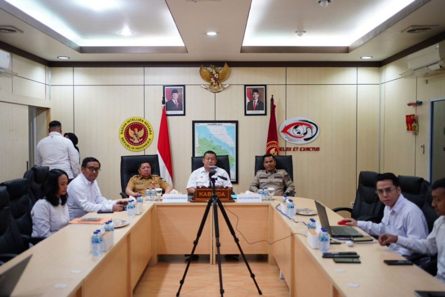 Pemprov Riau dan Binda Ikuti Video Conference dengan Badan Gizi Nasional, Ini Pembahasannya
