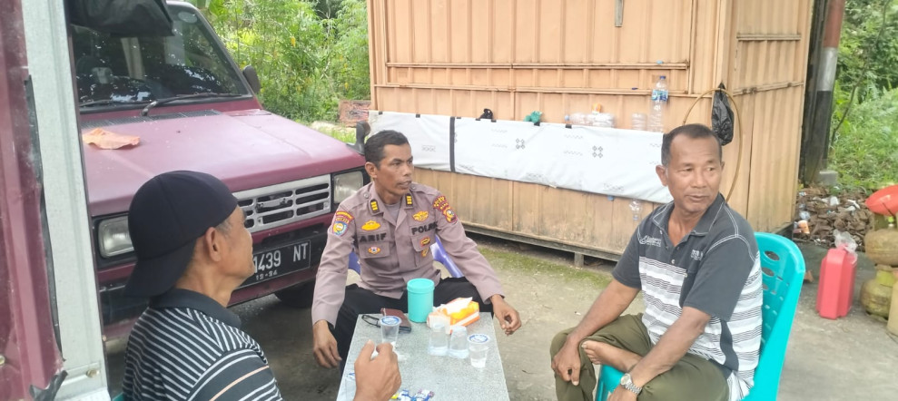 Kanit Binmas Polsek Siak Gelar Giat Cooling System, Rangkul Tokoh Masyarakat Jaga Kamtibmas Pasca Pilkada