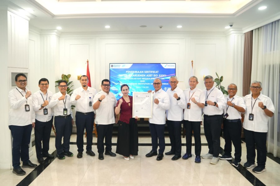 Bukti Ketangguhan Pengelolaan Infrastruktur Gas Bumi PGN Raih ISO 55001