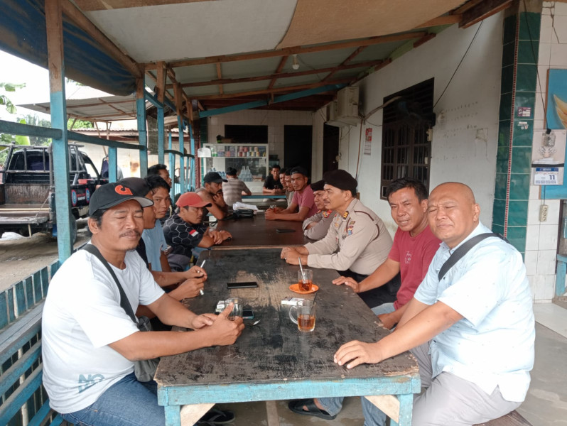 Sambangi Kantor SPSI Bagan Batu, Polsek Bagan Sinembah Polres Rokan Hilir Gelar Kegiatan Cooling System