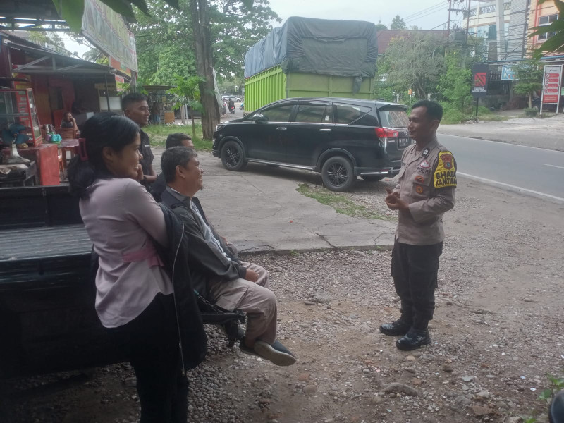 Polsek Sukajadi Ajak Warga Harjosari Jaga Kondusifitas Menjelang Pemilukada Serentak 2024