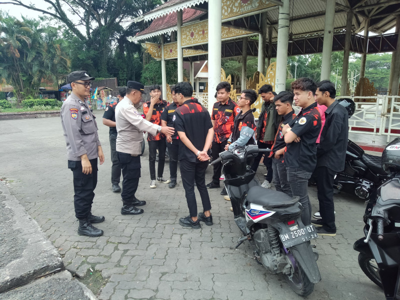 Jaga Kondusivitas, Polsek Bukit Raya Gelar Cooling System di Purna MTQ