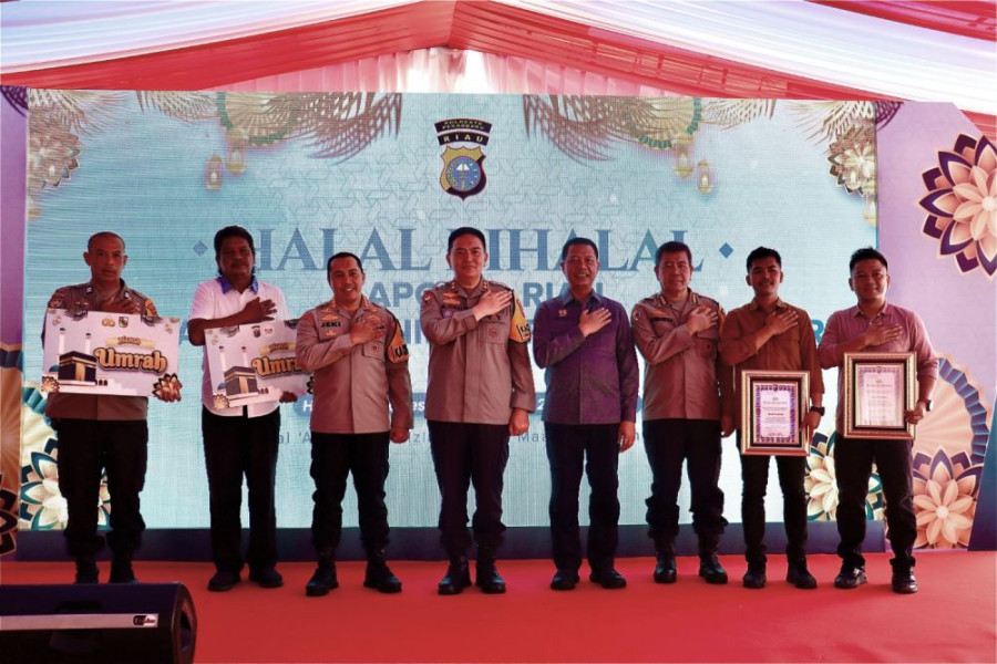 Pesan Penting Kapolda Riau di Halal Bihalal Polresta Pekanbaru