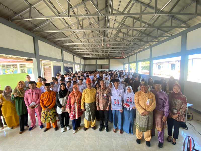 SMKN 1 Bengkalis Targetkan Semua Anak Didiknya Miliki Tabungan Simpel di BRK Syariah