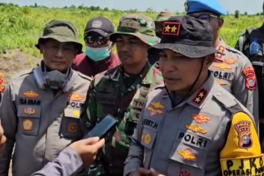 Kapolda Riau Minta Dukungan dan Doa Masyarakat Atasi Karhutla di Rohil