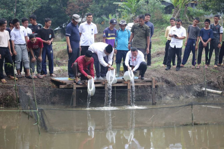 3.000 Bibit Ikan Patin untuk Pondok Modern Al-Kautsar Pekanbaru Diserahkan Pemprov Riau