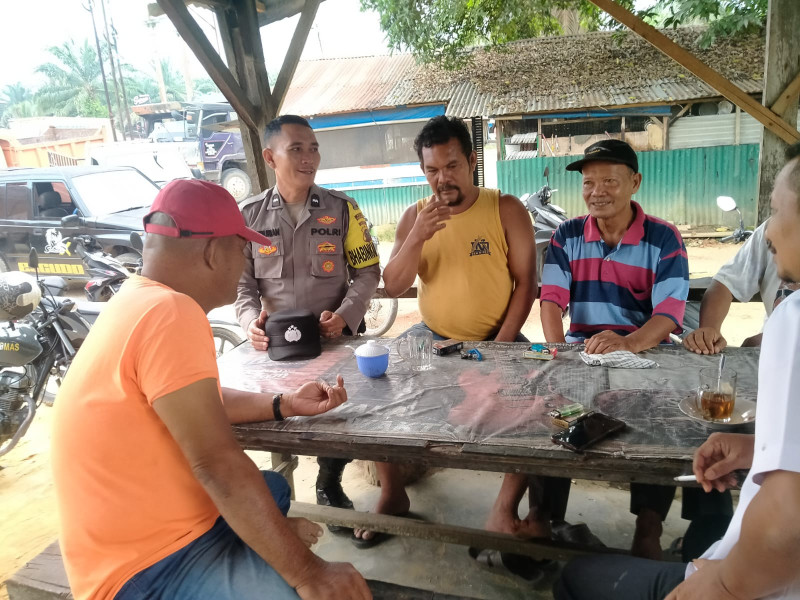 Beri Himbauan Pilkada Damai, Polsek Bagan Sinembah Laksanakan Cooling System di Bagan Manunggal
