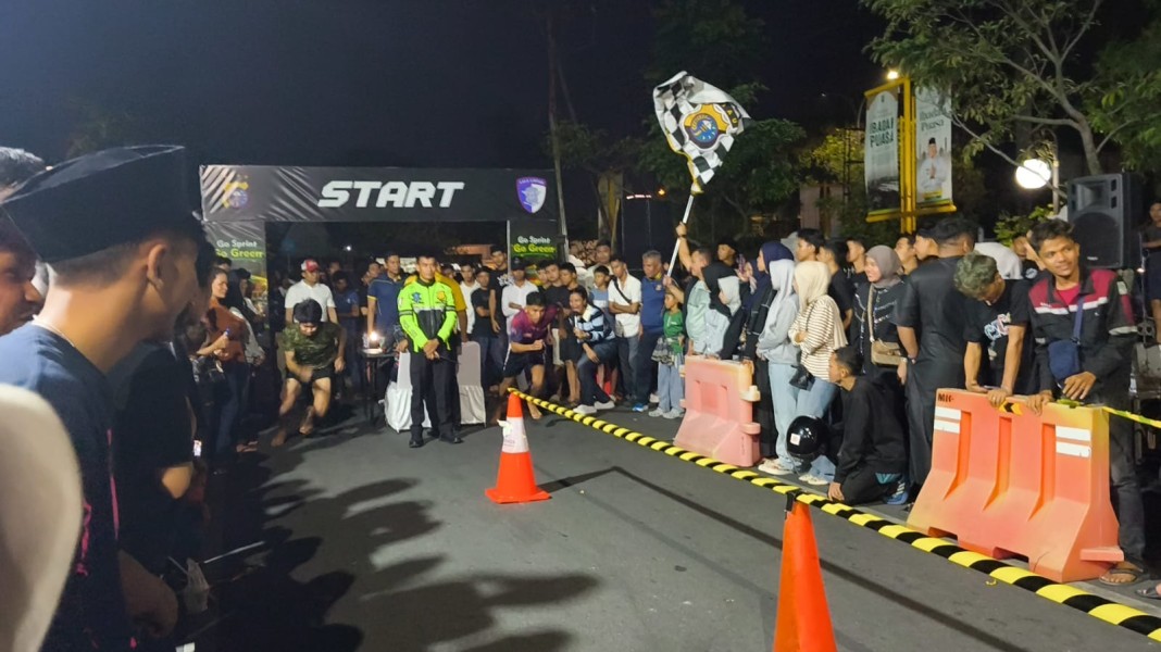Go Sprint Go Green Seri V Diserbu Peserta, Jalan Thamrin Pekanbaru Dipenuhi Sorak Penonton