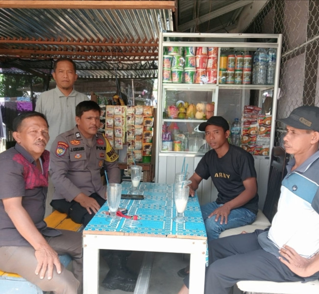 Gelar Cooling System, Bhabinkamtibmas Aiptu J. Girsang Himbau Warga Pentingnya Menjaga Kamtibmas