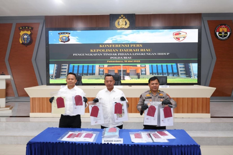 Polda Riau Tetapkan Perusahaan Sawit Tersangka, Kerugian Ekologis Capai Rp187,8 Miliar