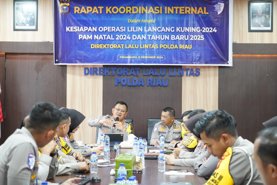 Jelang NATARU 2024 - 2025 Dirlantas Pimpin Rapat Koordinasi Internal Bersama Kasat Lantas dan Jajaran