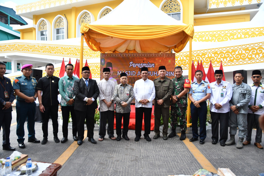 Pengembangan Sarana Infrastruktur Masjid Al Muhajirin dari CSR BRK Syariah Diresmikan Gubernur Kepri