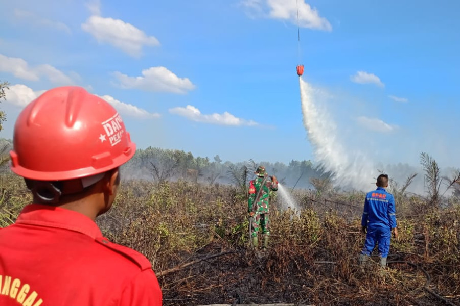 Heli Patroli Bantuan BNPB untuk Penanganan Karhutla Tiba