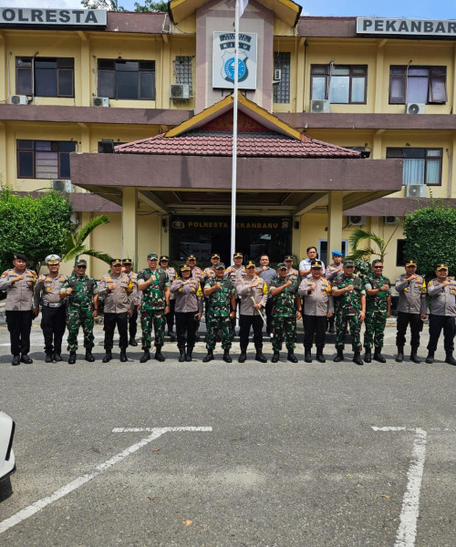 Kunjungan dan Silaturahmi Danrem 031 Wirabima di Polresta Pekanbaru, Perkuat Sinergi Jelang Pilkada 2024