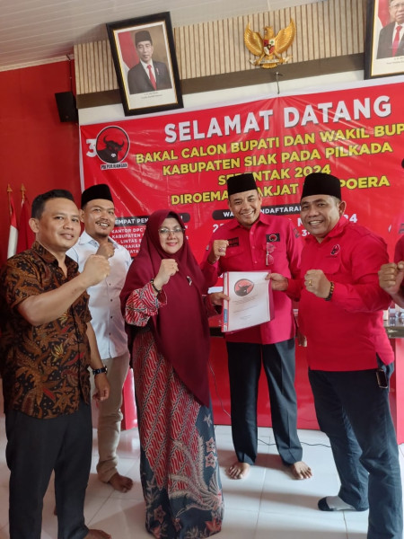 Bacalon Bupati Siak Dr. Afni Z Mendaftar ke PDIP, Senin Depan ke PKB