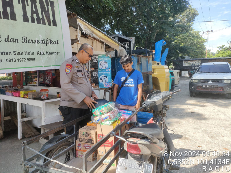Ajak Masyarakat Ciptakan Pilkada Damai, Polsek Payung Sekaki Gelar Cooling System di Kelurahan Tirta Siak