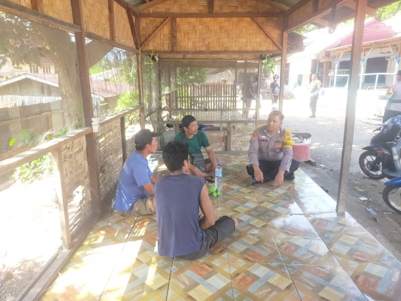 Polsek Bagan Sinembah melalui Bhabinkamtibmas Kep. Bagan Batu Barat Laksanakan Cooling system Himbauan Pilkada Damai