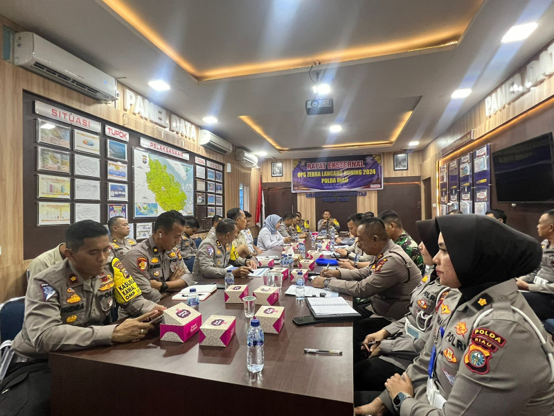Dirlantas Polda Riau Pimpin Rapat Koordinasi Eksternal Operasi Zebra Lancang Kuning 2024