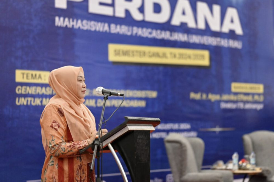 Kuliah Perdana Pascasarjana, Ini yang Disampaikan Rektor UNRI Prod Dr Sri Indarti