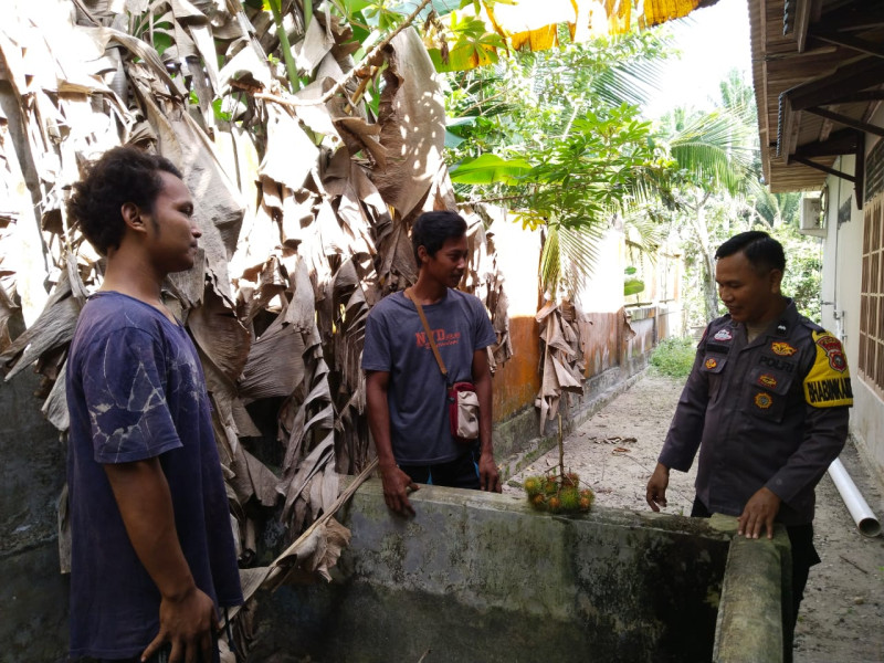 Cooling System, Bhabinkamtibmas Sambangi Warga dan Sampaikan Pesan Kamtibmas Pasca Pilkada Siak