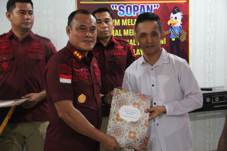 4 Napi Lapas Kelas IIA Pekanbaru Dapat Remisi Khusus Nyepi 2024