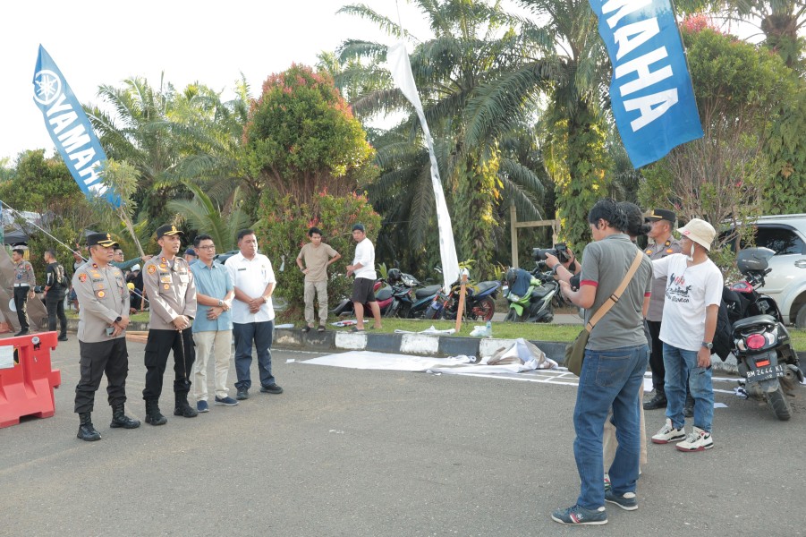 Siap Sukseskan Karhutla Fun Run 2025 Kapolres Kuansing Gelar Jumpa Pers