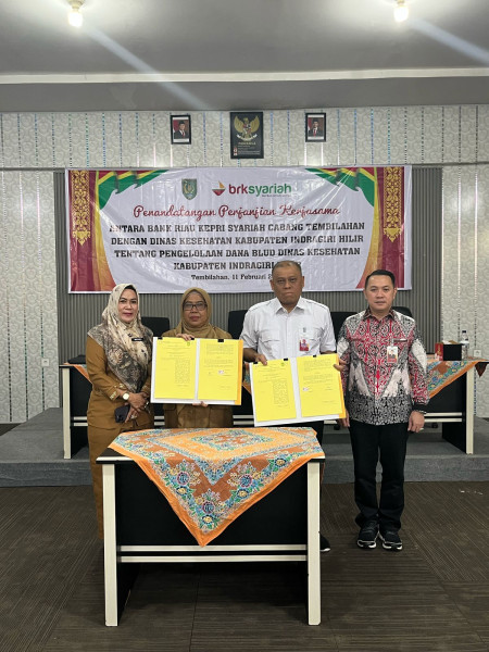 Penerapan SIPD e-BLUD Percepat Pengelolaan Dana, Dinas Kesehatan Inhil Gandeng BRK Syariah