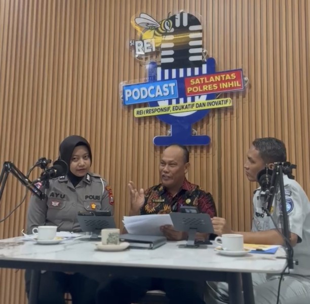 Bahas Keringanan Pajak 2025 Melalui Podcast REI, Cara Efektif Satlantas Polres Inhil Dalam Menyebarkan Informasi Masyarakat