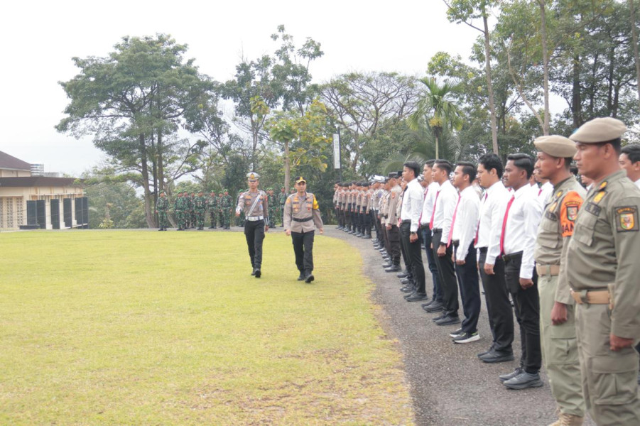 Jelang Pelantikan Bupati dan Wakil Bupati Terpilih Pilkada 2024, Polres Kuansing Gelar Apel Pasukan Pengamanan