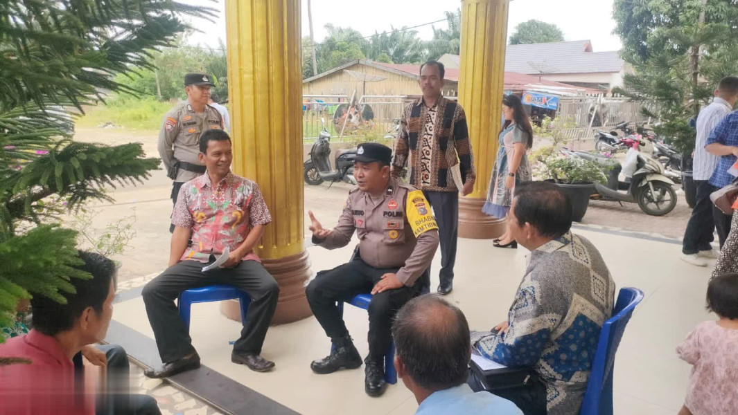 Polsek Bagan Sinembah Beri Pesan Kamtibmas Pada Jemaat Gereja HKBP Hangtuah