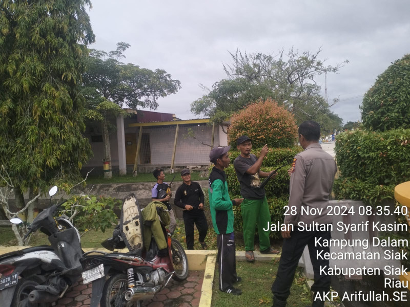 Cooling Sistem: Kanit Binmas Polsek Siak Himbau Warga Tetap Tenang Pasca Pilkada Serentak