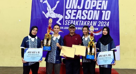 Bikin Bangga Riau, Mahasiswa Unilak Juara di UNJ Season 10 Cabor Sepak Takraw  di Jakarta
