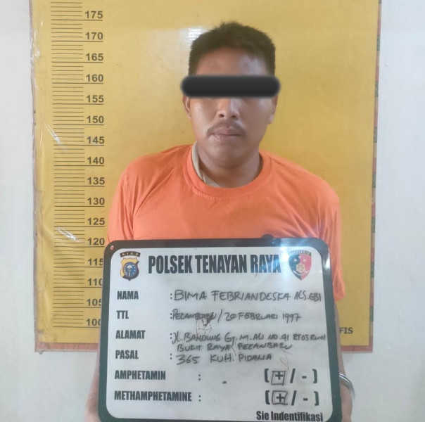 Tim Opsnal Polsek Tenayan Raya Sukses Bekuk Residivis Spesialis Jambret 10 TKP.