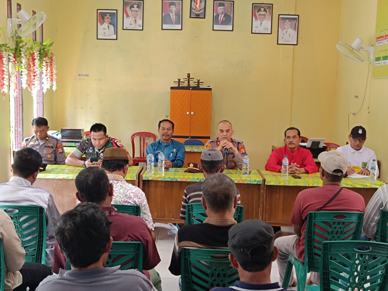 Polsek Bagan Sinembah Polres Rokan Hilir Gelar Kegiatan Cooling System Di Kepenghuluan Balam Jaya