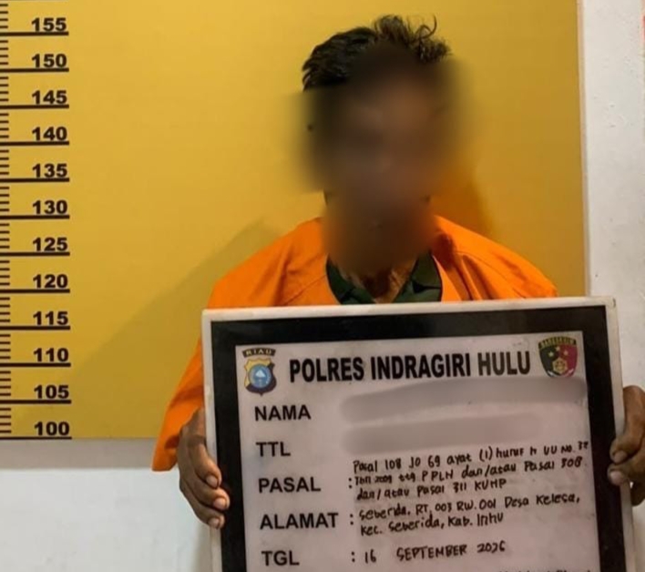 Niat Bersihkan Lahan dengan Membakar, Pria 60 Tahun di Inhu Diamankan Polisi