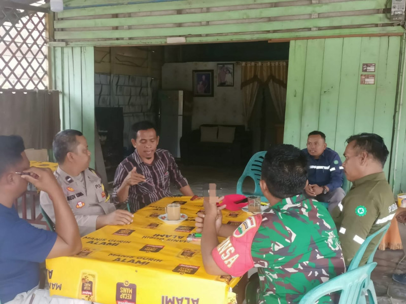Personil Polsek Lubuk Dalam Gelar Kegiatan Cooling System dan Himbauan Kamtibmas di Kampung Rawang Kao Barat