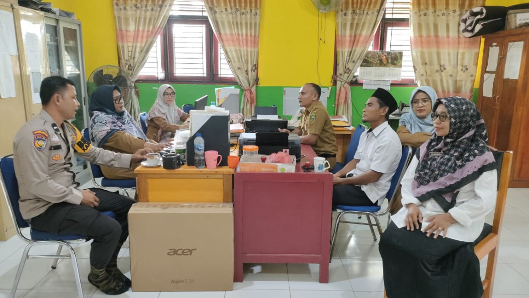 Polsek Sungai Apit Gelar Cooling System di SMU Negeri 3 Wujudkan Pilkada Damai