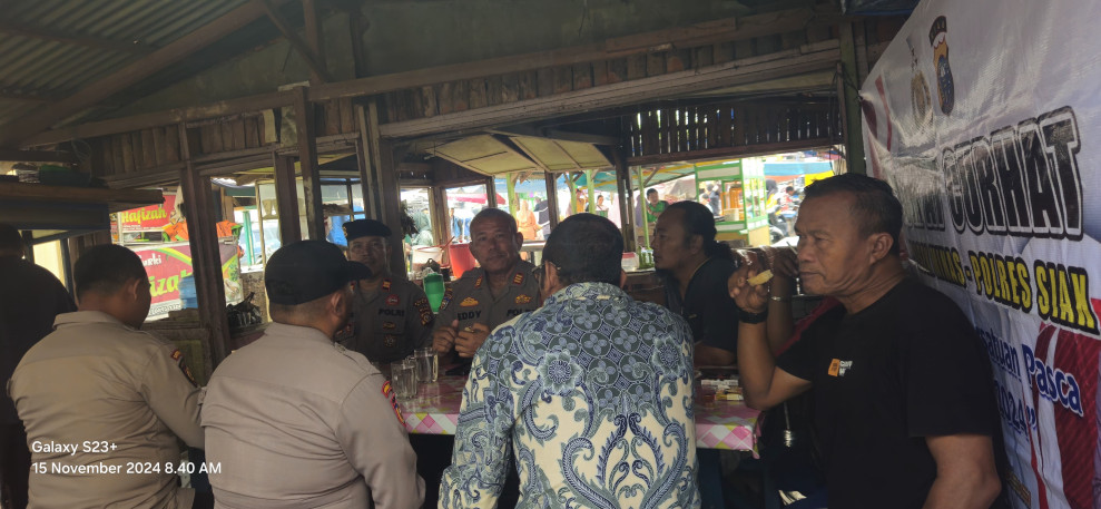Polri dan Masyarakat Jalin Silaturahmi, Kamtibmas di Kecamatan Minas Tetap Kondusif Jelang Pilkada 2024