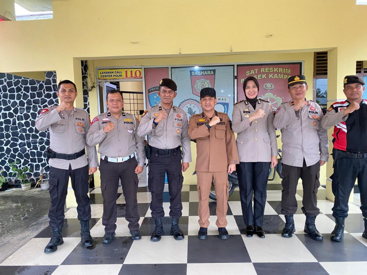 Tingkatkan Sinergitas dan Silaturrahmi, Pj Bupati Lakukan Kunjungan ke Polsek Kampar