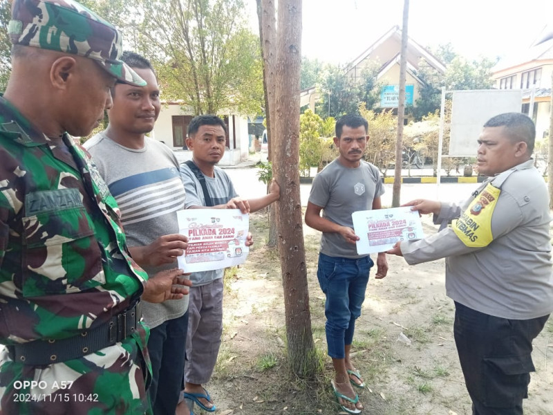 Bhabinkamtibmas Polsek Siak Gencarkan Edukasi Pilkada Damai: Warga Didorong Jaga Kerukunan dan Kondusivitas