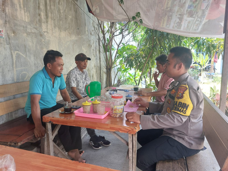 Cooling System, Bhabinkamtibmas “Ngopi” Bersama Warga