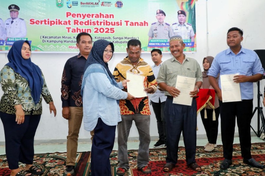 Kabar Gembira dari Siak: 1.050 Persil TORA Diresmikan, Bukti Kehadiran Negara untuk Petani Kecil