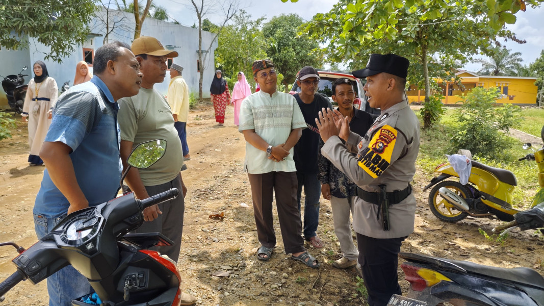 Beri Pesan Kamtibmas, Polsek Bagan Sinembah Gelar Cooling System di Kep Balam Jaya