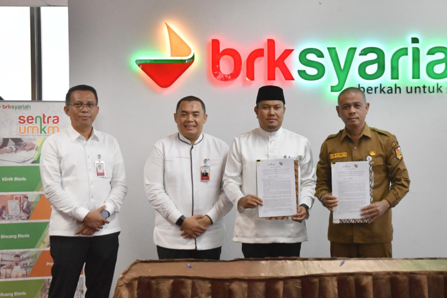 Bangun Ekonomi Riau Melalui UMKM, BRK Syariah Lakukan MoU dengan Sejumlah Instansi